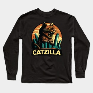 Kaiju Cat Monster - Catzilla Long Sleeve T-Shirt